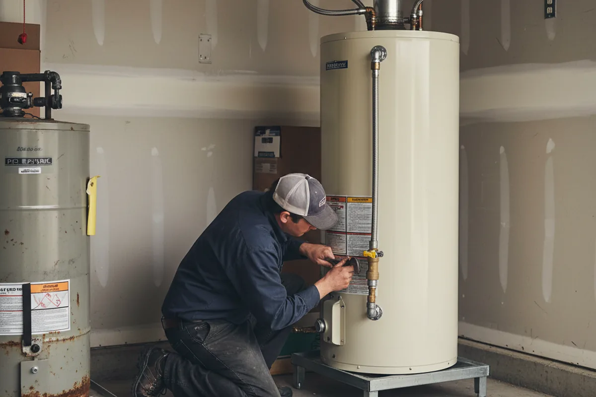 Water heater and shutoff valve replacement in Stayton